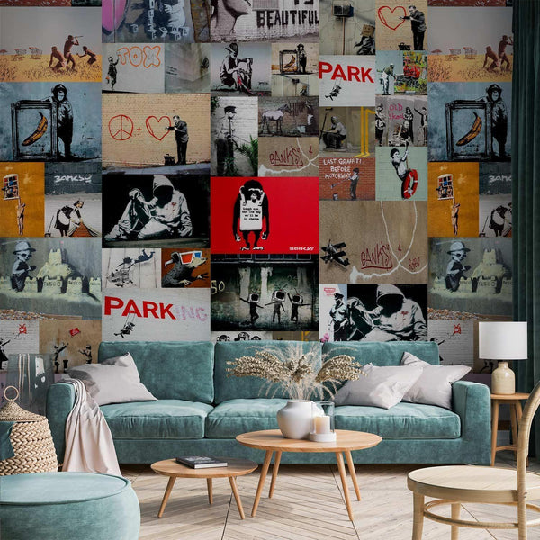 Wallpaper - Banksy - a collage