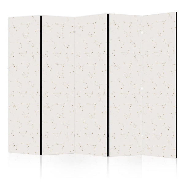 Room Divider - Star Map - Delicate Constellations in Warm Shades