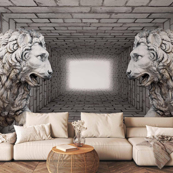 Wall Mural - Stone Lions