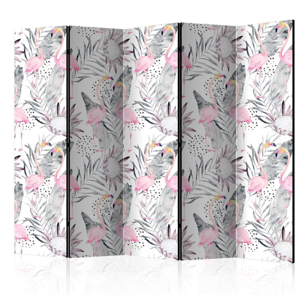 Room Divider - Flamingos and Twigs II