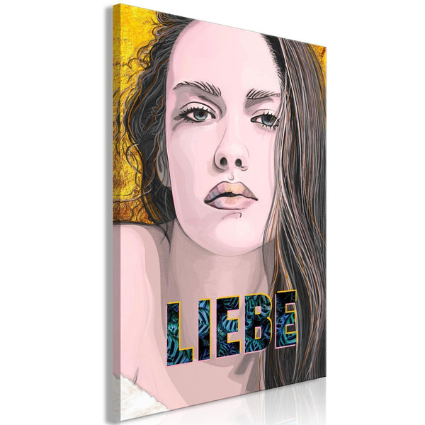 Canvas Print - Liebe (1 Part) Vertical