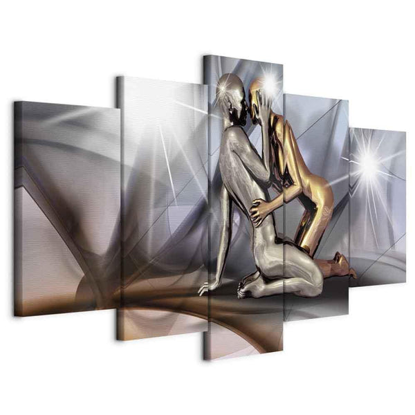 Canvas Print - Gold couple