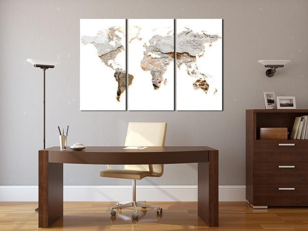 Decorative Pinboard - Concrete Continents