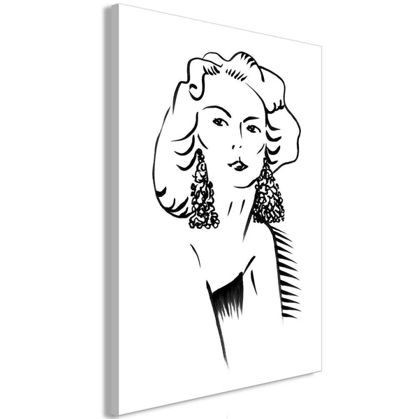 Canvas Print - Romantic Blonde (1 Part) Vertical