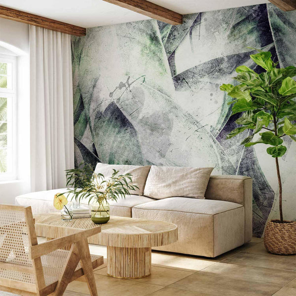 Wall Mural - Eclectic jungle - plant motif with exotic leaves with texture