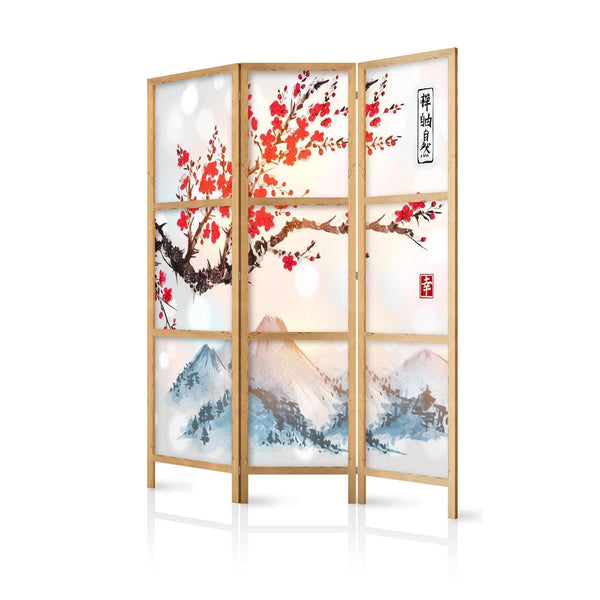 Japanese Room Divider - Style: Fuji Mountain