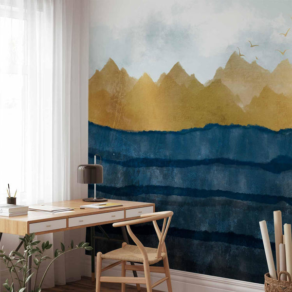 Wall Mural - Dawn in the Mountains - Second Variant