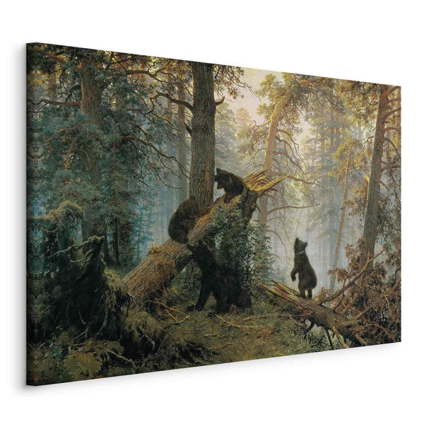 Canvas Print - Morning in a Pine Forest