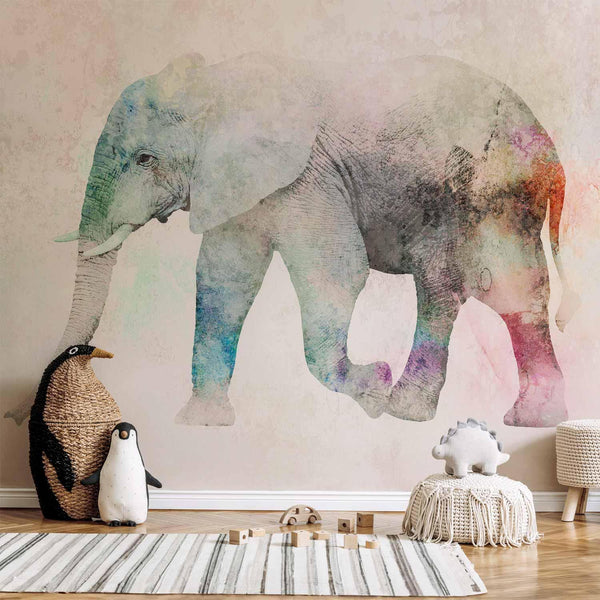 Wall Mural - Painted Elephant