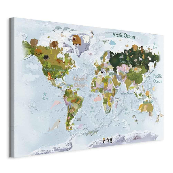 Canvas Print - World Animals (1 Part) Wide