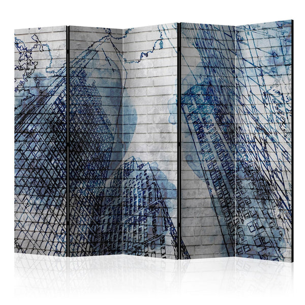 Room Divider - Inky New York II