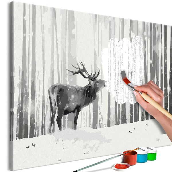 Paint By Numbers Kit - Deer in the Snow