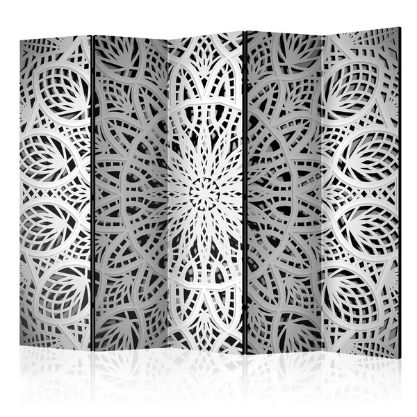 Room Divider - White Mandala II