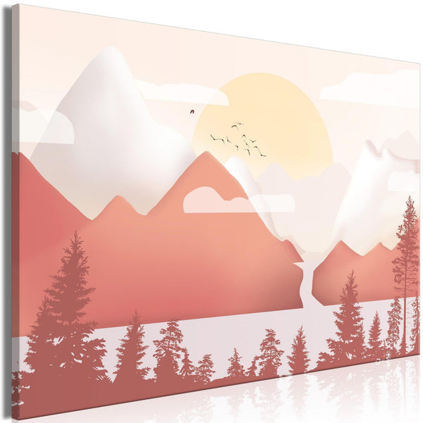 Canvas Print - Landscape at Sunset (1 Part) Wide