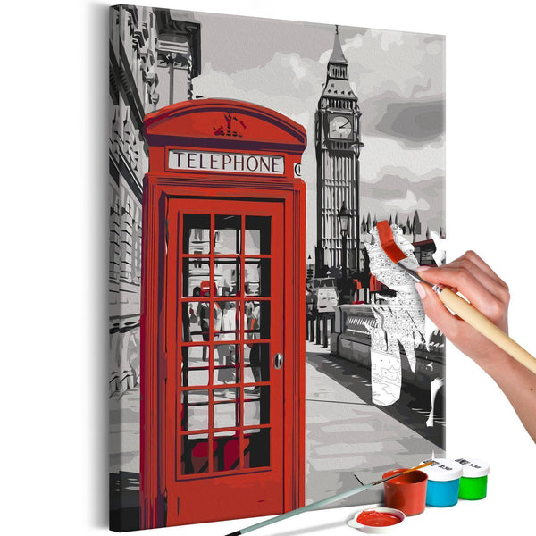 Paint By Numbers Kit - Telephone Booth