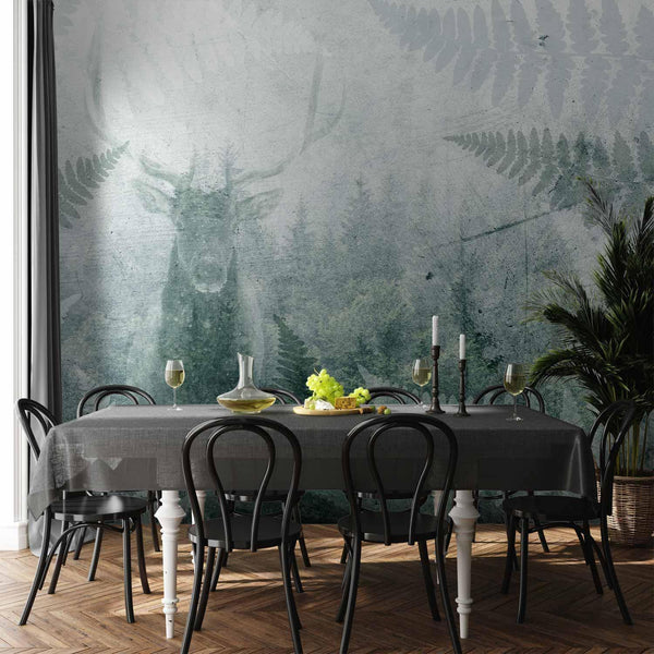 Wall Mural - Deer in Ferns - Third Variant