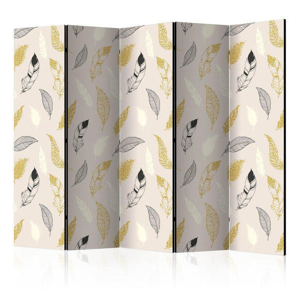 Room Divider - Golden Feathers II