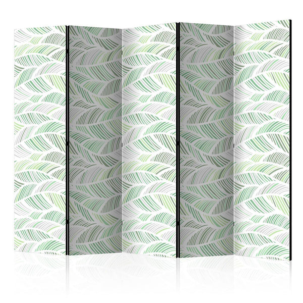 Room Divider - Green Waves II