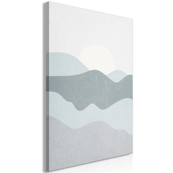 Canvas Print - Sun Over Mountains (1 Part) Vertical