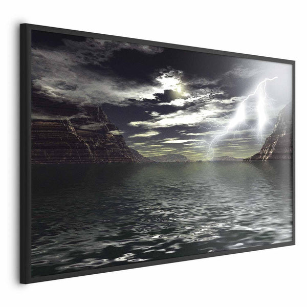 Poster - Storm Over the Lake