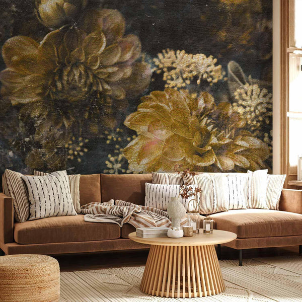 Wall Mural - Retro Flowers - Second Variant