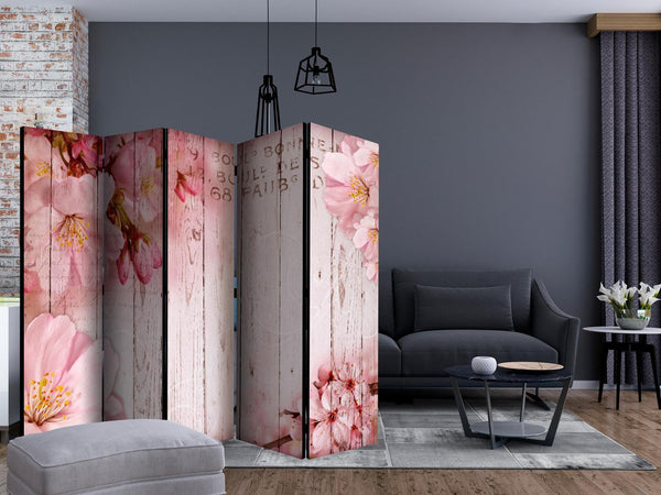 Room Divider - Pink apple blossoms II