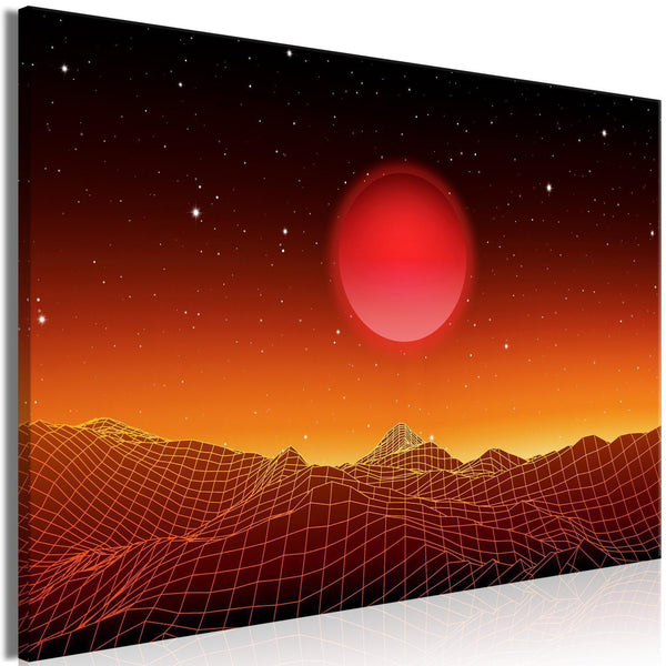 Canvas Print - Futuristic landscape (1 Part) Wide