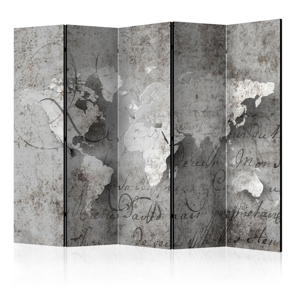 Room Divider - Map and letter II