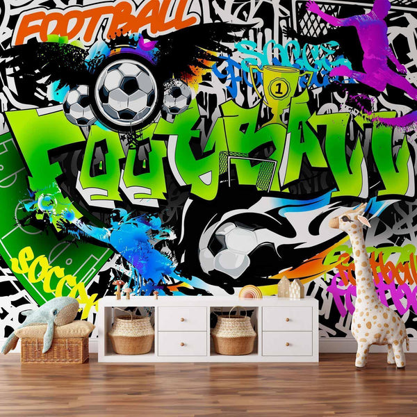 Wall Mural - Football Graffiti