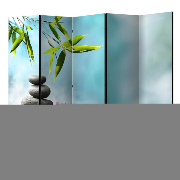 Room Divider - Water Lily and Zen Stones II