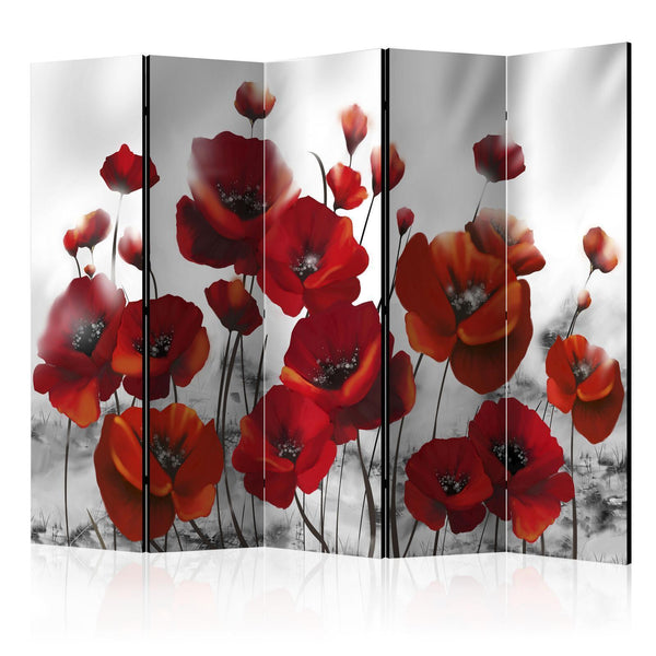 Room Divider - Poppies in the Moonlight II