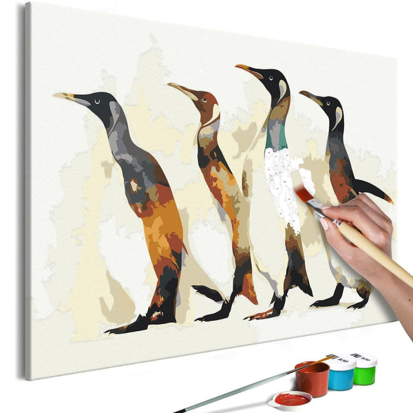 Paint By Numbers Kit - Penguin Family