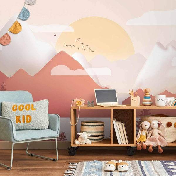 Wall Mural - Landscape at Sunset - First Variant