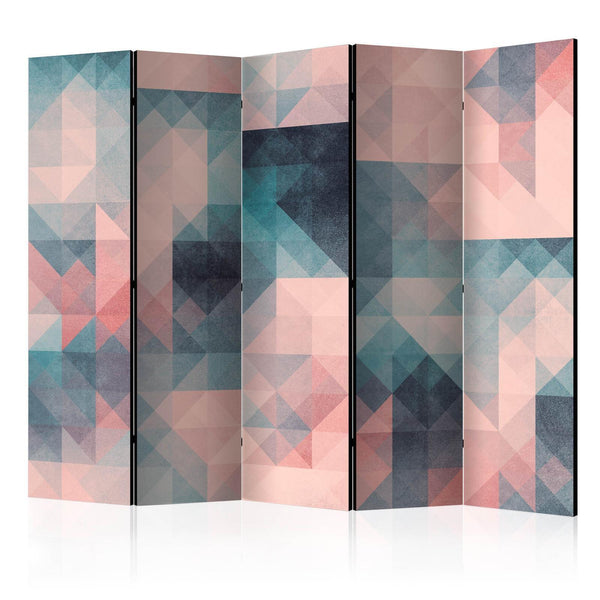 Room Divider - Pixels (Green and Pink) II