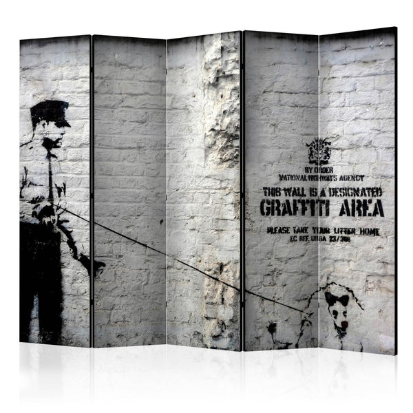 Room Divider - Banksy - Graffiti Area II