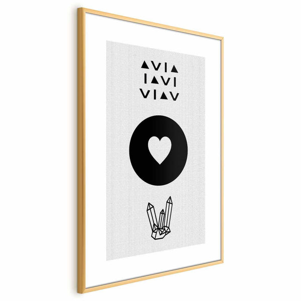 Poster - Heart and Crystals