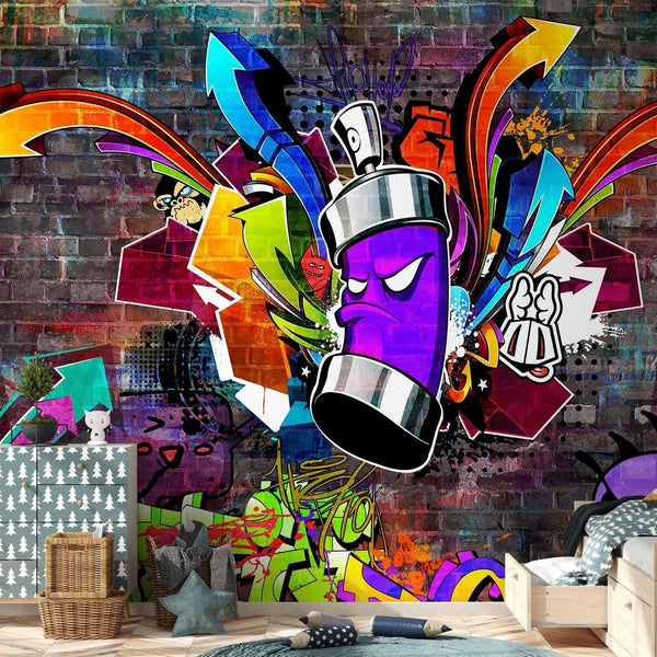 Wall Mural - Graffiti: Colourful attack