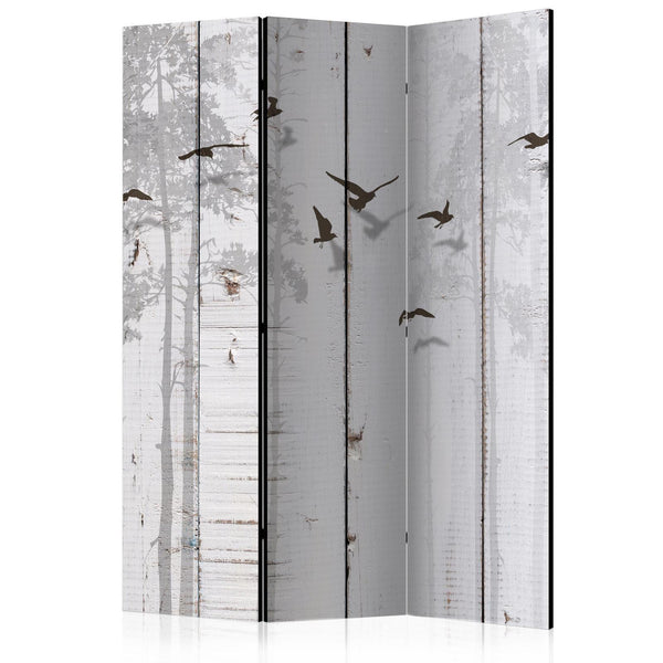 Room Divider - Birds on Boards