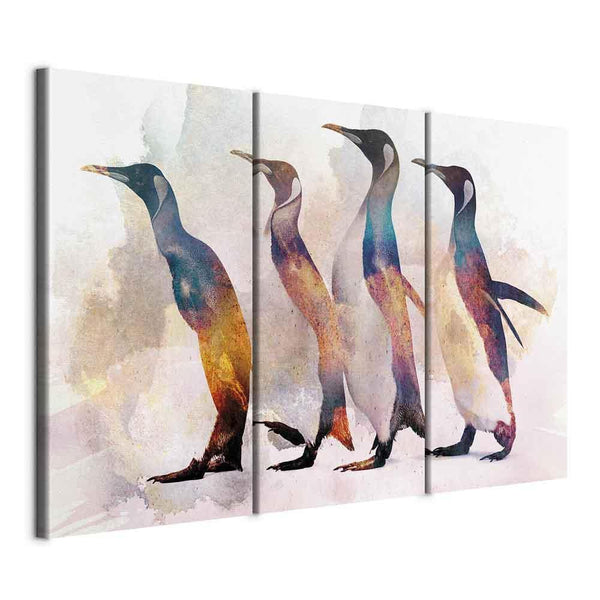 Canvas Print - Penguin Wandering (3 Parts)