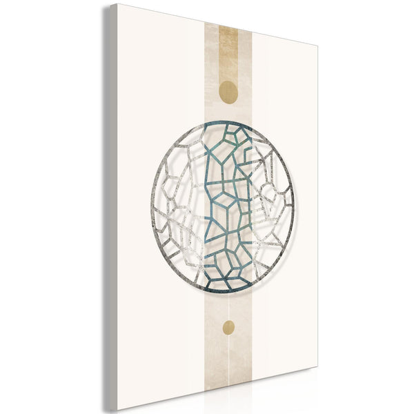 Canvas Print - Circle with Artistic Details (1-part) - Abstract Shape