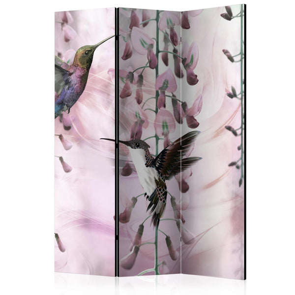 Room Divider - Flying Hummingbirds (Pink)