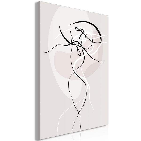 Canvas Print - Beige Energy (1 Part) Vertical