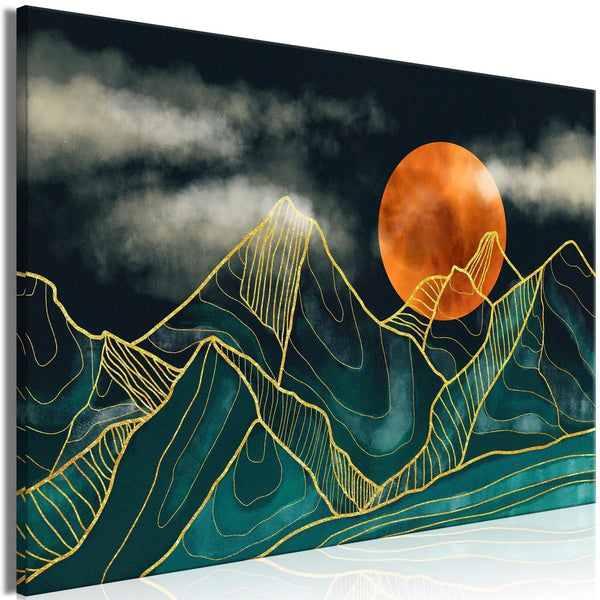 Canvas Print - Mountain Calm (1 Part) Wide