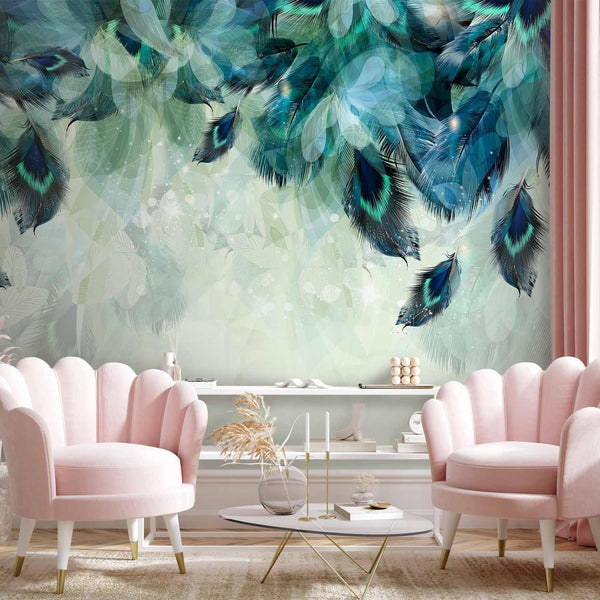 Wall Mural - Emerald Feathers