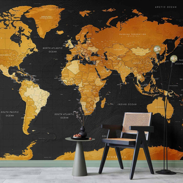 Wall Mural - Map: Golden World
