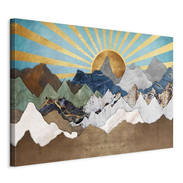 Canvas Print - Morning in the Mountains (1 Part) Wide