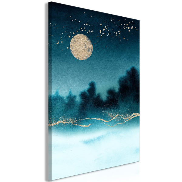 Canvas Print - Hazy Moon (1 Part) Vertical