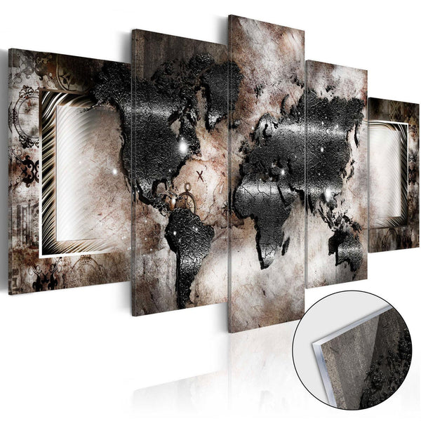 Acrylic Print - Graphite Map