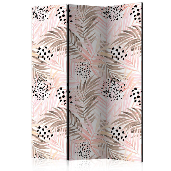 Room Divider - Pink Palm Leaves