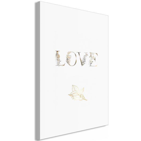 Canvas Print - Love Is Strength (1 Part) Vertical
